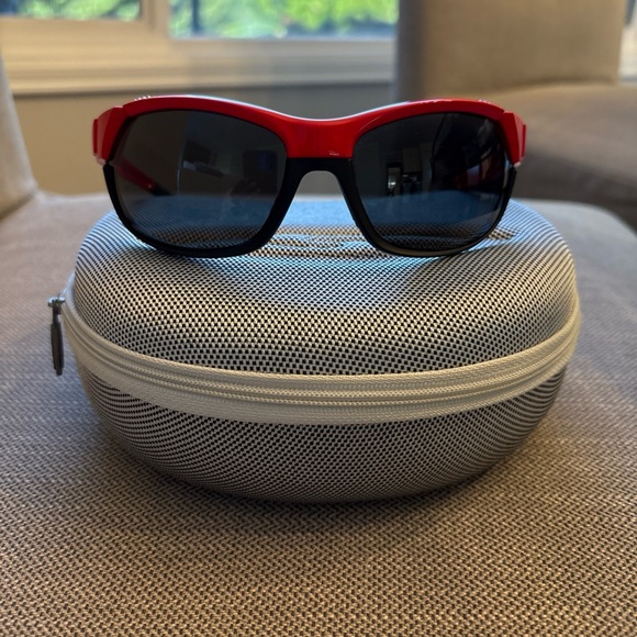 Smith OVERDRIVE/N LZJ CHERRY RED 61/17/135 UNISEX Sunglasses And Case - Picture 1 of 8